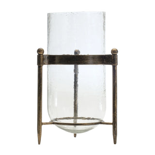 Iron/Glass Candle Holder - La Cuisine