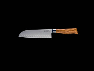 Oliva Elite Kullenschliff Santoku Knife - 7" - La Cuisine