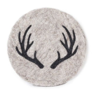 Stag Horn Trivet-Oatmeal-8"D - La Cuisine