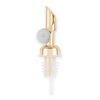 Glide Gold-Finish Weighted Bottle Pourers - Set of 2