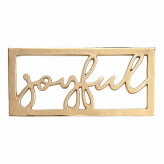 Gold Trivet - Joyful - La Cuisine