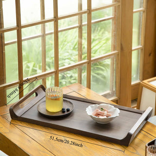 Gohobi Black Walnut Solid Wood Tea Tray - La Cuisine