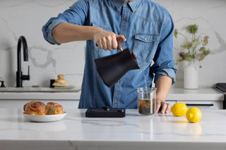 Corvo EKG Electric Kettle: Matte Black + Walnut - La Cuisine