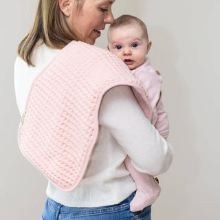 Reversible Bib + Burp Set Blush: Pink