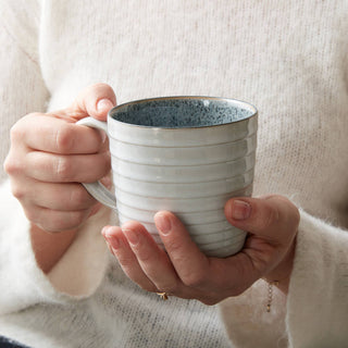 Studio Grey White Ridged Mug - La Cuisine