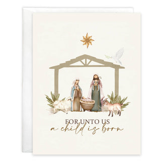 Scripture Christmas Card - For Unto Us - La Cuisine