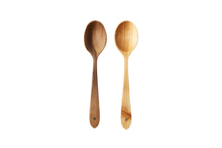 Fruitwood Serving Spoons, Set/2 - La Cuisine
