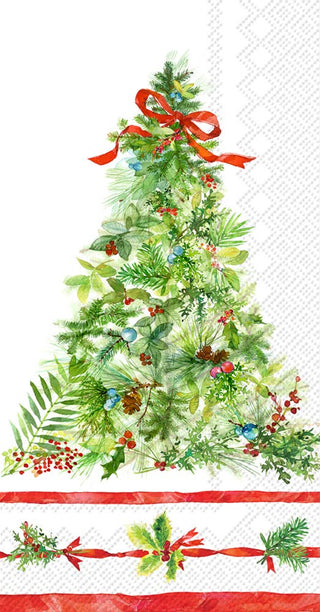 Peace Tree Christmas Paper Guest Towels, pkg/16 - La Cuisine