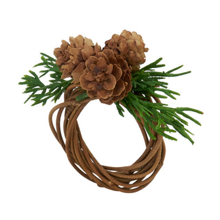 Rustic Charm Pine Cone Napkin Ring - La Cuisine