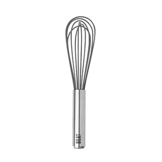 9" Silicone Coated Stainless Steel Beat Whisk, Charcoal - La Cuisine