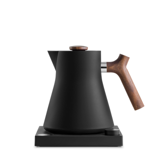 Corvo EKG Electric Kettle: Matte Black + Walnut - La Cuisine