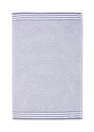 Modern Terry Stripe Towel - Ink Blue