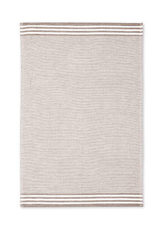 Modern Terry Stripe Towel - Khaki