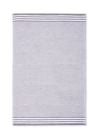 Modern Terry Stripe Towel - Stainless