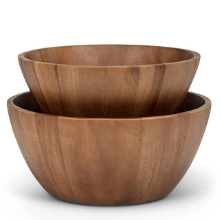 Large Deep Acacia Bowl