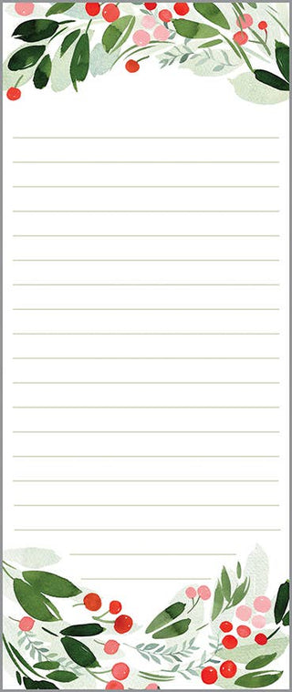 Holiday List Pad  - Christmas Botanicals - La Cuisine