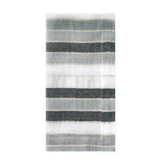 Aegean Stripe Black 21" Napkin, Set/4 - La Cuisine
