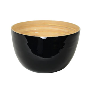 Bamboo Bowl in "Black", Large Tall - La Cuisine