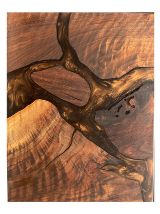 12X16" Resin/Wood Charcuterie Board - Copper Epoxy