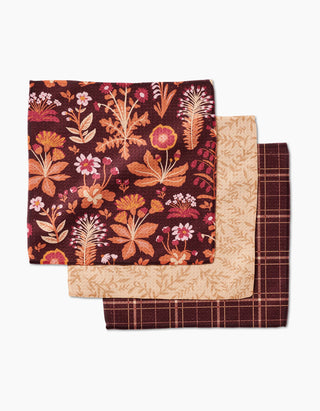 Cozy Fall Dish Cloths , Set/3