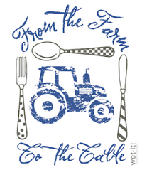 Farm to Table Blue Swedish Dishcloth - La Cuisine