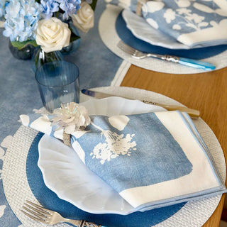 Fleur de Lin Blue 90” Runner - La Cuisine