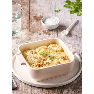 Appolia Ceramic Square Baker, Ecru 8"