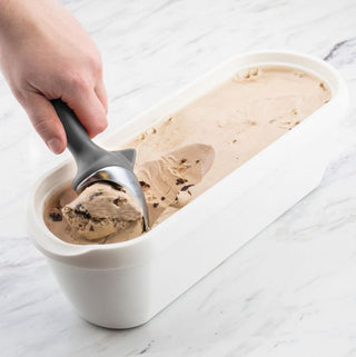 Glide-A-Scoop Ice Cream Tub - 2.5 Qt, White - La Cuisine