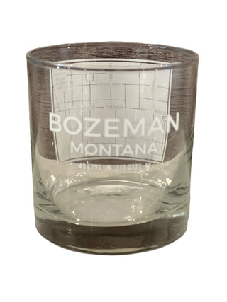 Block Glass, Bozeman MT Map, 11oz