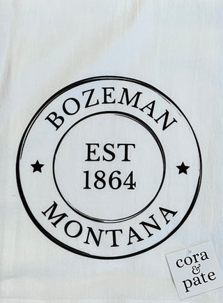 1864 Bozeman MT Flour Sack Towel