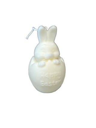 Easter Bunny Candle, Unscented "Happy Easter“