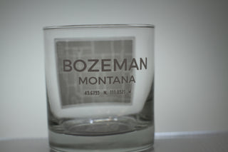 Block Glass, Bozeman MT Map, 11oz