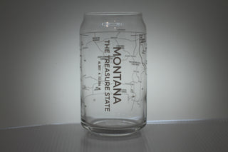 Beer Can Glass, Montana, 16oz