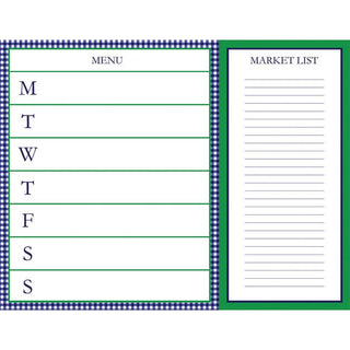 Notepad Meal Planner with Tear Off Market List - La Cuisine