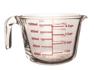 Glass Measuring Jug, 1000ml/34oz - La Cuisine