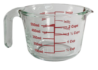Glass Measuring Jug, 2 cups/500ml/17oz - La Cuisine
