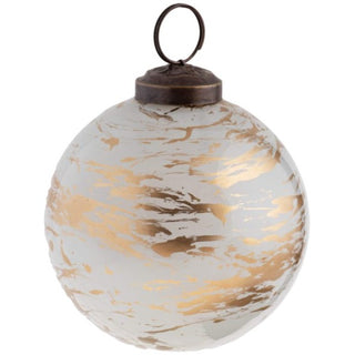 Gold Splatter Glass Ornaments, Medium - La Cuisine