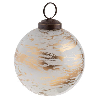 Gold Splatter Glass Ornaments - Small - La Cuisine