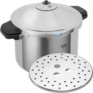 Duromatic Family Style Pressure Cooker Stockpot 8 Quart, Stainless - La Cuisine