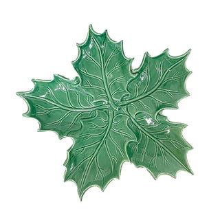 Lastra Evergreen Figural Holly Small Platter - La Cuisine