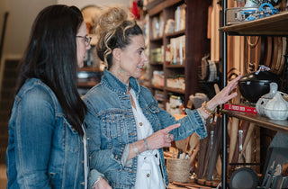 two women shopping