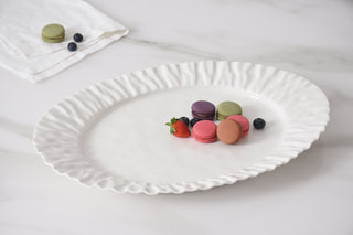 Mascali Bianca Large Platter, White