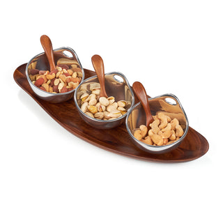 Portables Triple Condiment Server - La Cuisine