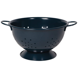 Matte Steel Ink Blue Colander Large - La Cuisine