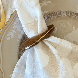 Morgan Wood Napkin Rings, Set/4 - La Cuisine