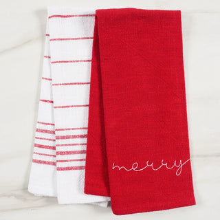 Holiday Red Embroidered Monaco Set/2