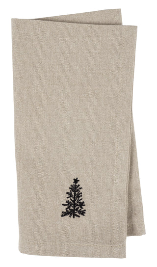 Natural Embroidered Napkin