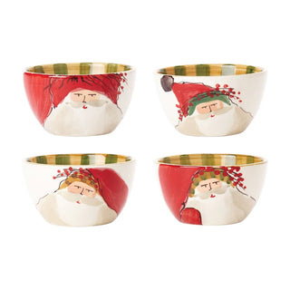 Old St. Nick Assorted Cereal Bowls, Set/4
