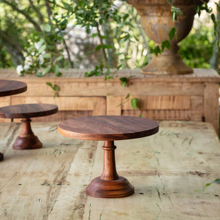 Wooden Cake Stand, Medium - La Cuisine