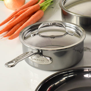 Provisions 8.5" Stainless Steel Traditional Lid - La Cuisine